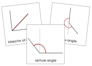 Study of Angles Cards - Montessori Print Shop geometry cards