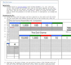 Printable Montessori Dot Game - Montessori Print Shop