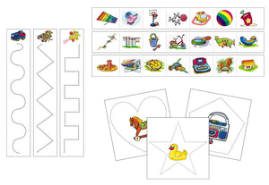 Toys Cutting Work - Preschool Activity by Montessori Print Shop