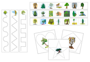 Trees Cutting Work - Preschool Activity by Montessori Print Shop