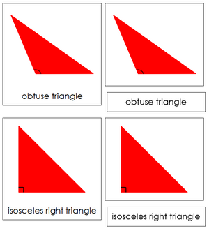 Types of Triangles 3-Part Cards - Montessori Print Shop geometry cards
