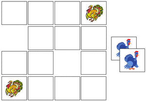 Turkey Match-Up & Memory - Montessori Print Shop