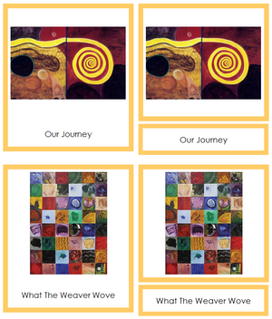 Obiora Udechukwu 3-Part Art Cards (borders) - Montessori Print Shop