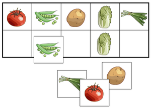 Vegetable Match-Up & Memory Game - Montessori Print Shop