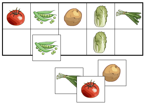 Vegetable Match-Up & Memory Game - Montessori Print Shop