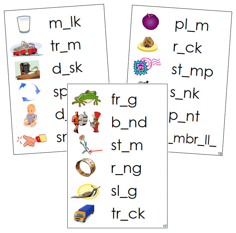 Step 2: Phonetic Vowel Sound Cards - Montessori phonetic language cards - Montessori Print Shop