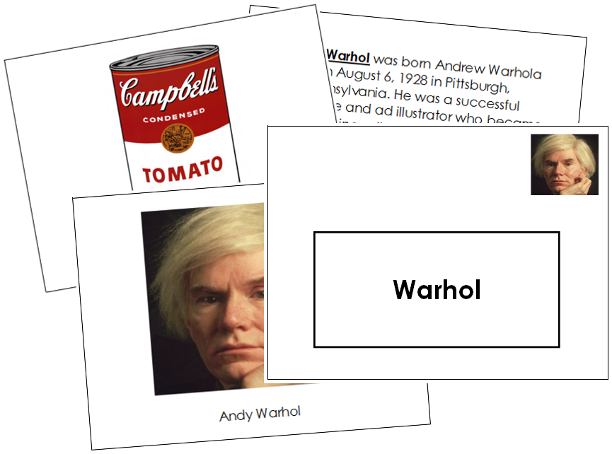 Andy Warhol Art Book - montessori art materials