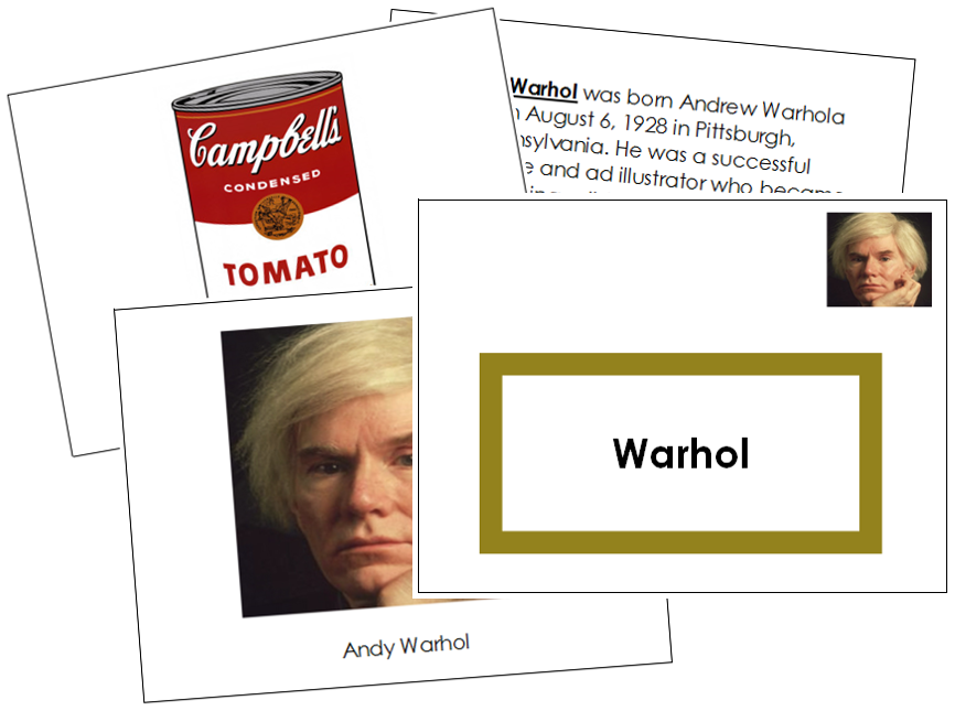 Andy Warhol Art Book - montessori art materials
