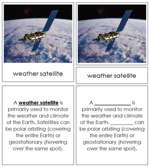 Types of Weather Instruments - Montessori Print Shop science materials