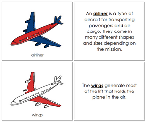 Airliner Nomenclature Book (red) - Montessori Print Shop