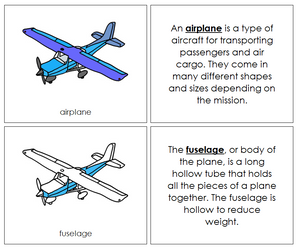 Airplane Nomenclature Book - Montessori Print Shop