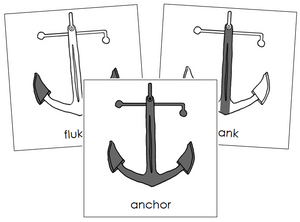 Anchor Nomenclature Cards - Montessori Print Shop