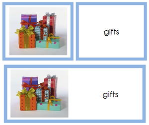 Birthday Words & Picture Cards - Montessori Print Shop