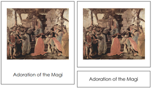 Sandro Botticelli Art Cards - montessori art cards