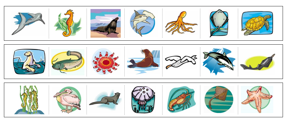 By The Sea Cutting Work - preschool cutting practice