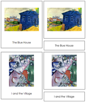 Marc Chagall Art Cards - Montessori Print Shop