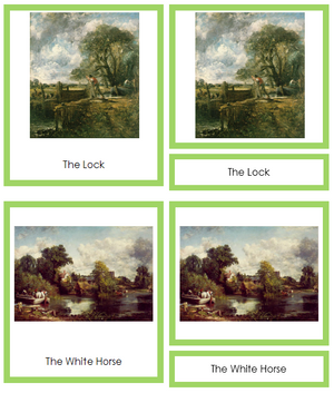 John Constable Art Cards (borders) - Montessori Print Shop