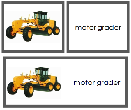 Construction Vehicle Words & Picture Cards