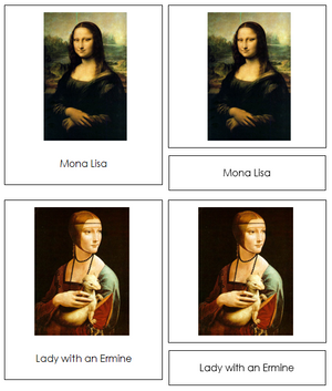 Leonardo Da Vinci Art Cards - Montessori Print Shop