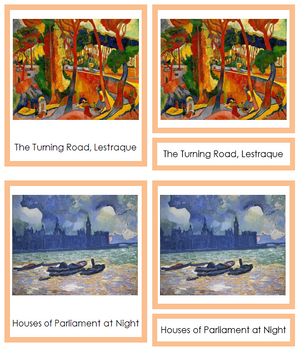 Andre Derain Art Cards (borders) - Montessori Print Shop