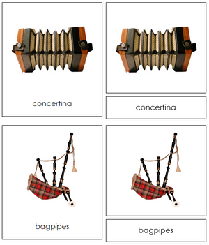 European Musical Instruments - Montessori Print Shop continent study
