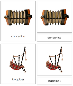 European Musical Instruments  - Montessori Print Shop continent study