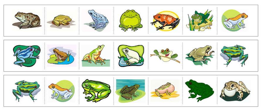 Frogs Cutting Work - Preschool Activity by Montessori Print Shop