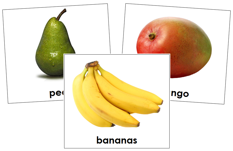 Toddler Fruit Cards - Montessori Print Shop