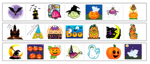 Halloween Cutting Work - Montessori Print Shop preschool cutting practice