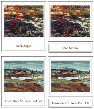 Alexander Young Jackson Art Cards (borders) - Montessori Print Shop