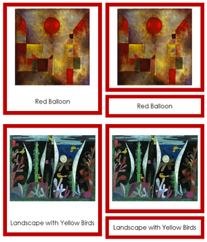 Paul Klee Art Cards (borders) - Montessori Print Shop