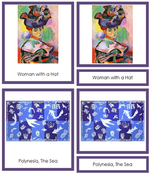 Henri Matisse Art Cards (borders) - Montessori Print Shop
