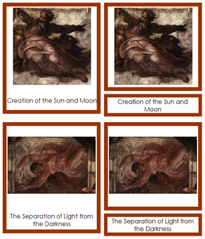 Michelangelo Art Cards (borders) - Montessori Print Shop