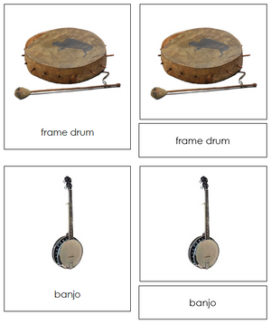 North American Musical Instruments - Montessori Print Shop