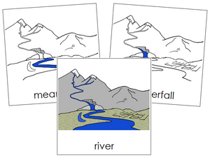 River Nomenclature Cards - Montessori Print Shop