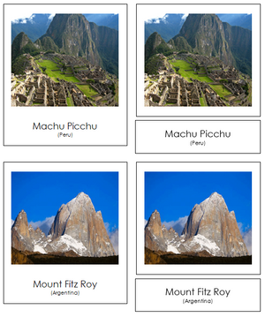 South American Landmarks - Montessori Print Shop