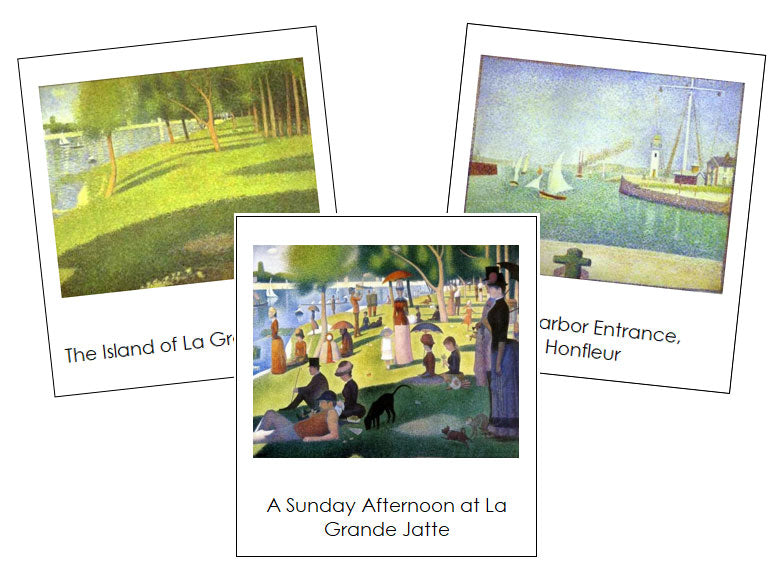 Georges Seurat Art Cards - Montessori Print Shop