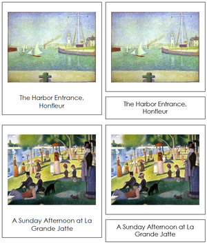 Georges Seurat Art Cards - Montessori Print Shop