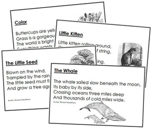 Short poetry for children - Montessori Print Shop