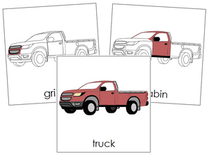 Truck Nomenclature Cards - Montessori Print Shop