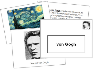 Vincent van Gogh Art Book - montessori art materials