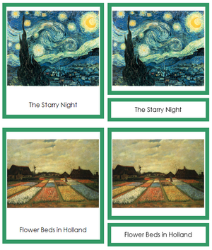 Vincent van Gogh Art Cards (borders) - Montessori Print Shop
