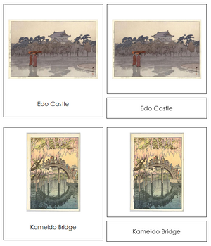 Hiroshi Yoshida 3-Part Art Cards - Montessori Print Shop
